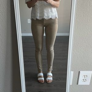 American Eagle Khaki / Beige jeggings